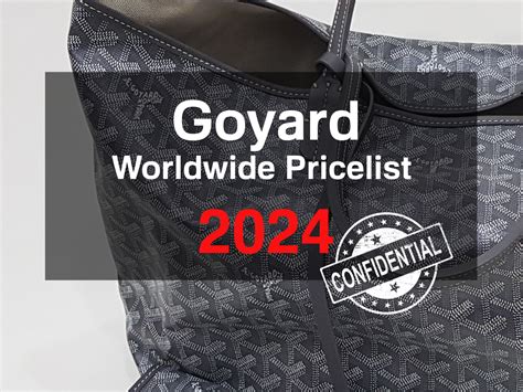 goyard saint louis prezzo|Goyard price list paris.